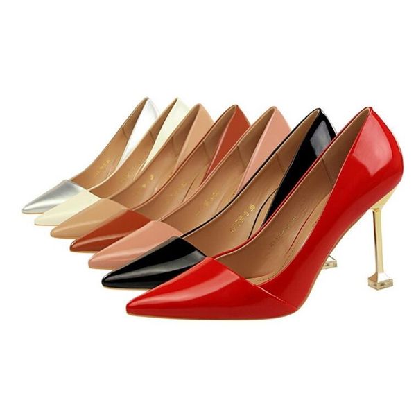2020 finger bombs women elegant lady leather gold shoes high heels from marriage bride summer f943, Black
2020 finger bombs women elegant lady leather gold shoes high heels from marriage bride summer f943, Black