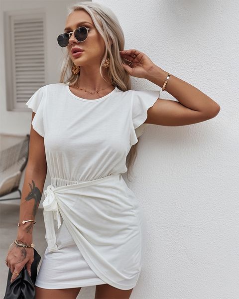 natural life original design women's dress 2021 summer knit ruffled cuff temperament elegant dress, Black;gray
natural life original design women's dress 2021 summer knit ruffled cuff temperament elegant dress, Black;gray
