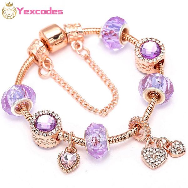 yexcodes rose gold charms women bracelet & bangle with love heart crystal ball women beads brand bracelets wedding jewelry, Golden;silver
yexcodes rose gold charms women bracelet & bangle with love heart crystal ball women beads brand bracelets wedding jewelry, Golden;silver