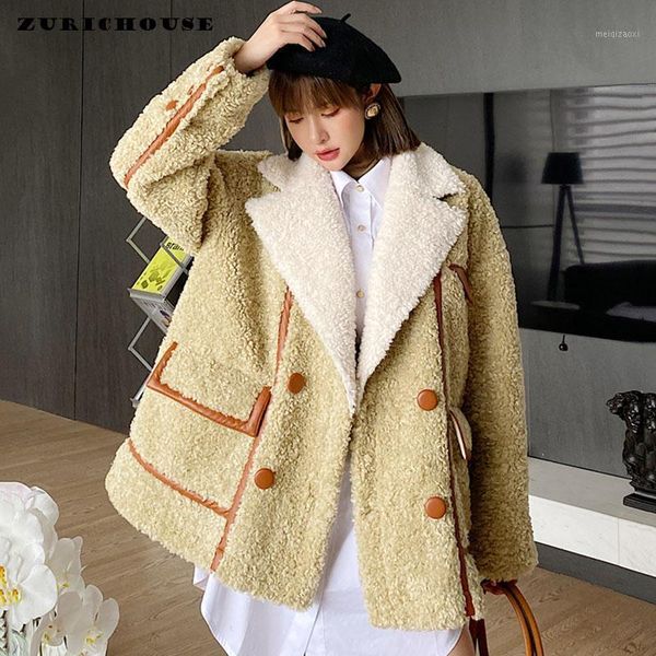 zurichouse brand imitation fur plush coat women fashion hit color spliced design suede lining warm winter lambswool jacket1, Black
zurichouse brand imitation fur plush coat women fashion hit color spliced design suede lining warm winter lambswool jacket1, Black