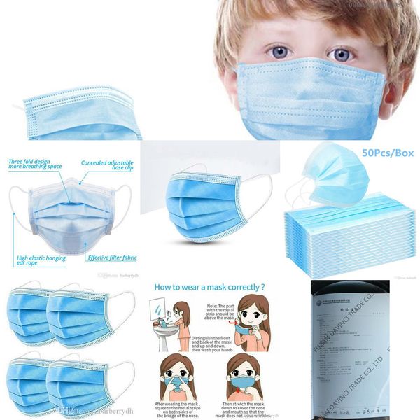 nonwoven 3 kids 50factory/lot stock disposable layers in breathable children face mask dustproof earloop mouth masks fast shipping 
nonwoven 3 kids 50factory/lot stock disposable layers in breathable children face mask dustproof earloop mouth masks fast shipping