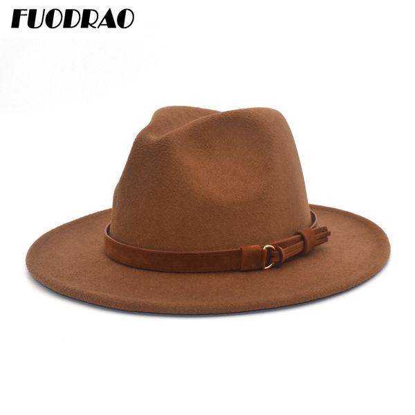 fuodrao new fedoras hat women wool felt wide brim jazz hat vintage panama brown cowboy hat man black dropshipping f82 c0123, Blue;gray
fuodrao new fedoras hat women wool felt wide brim jazz hat vintage panama brown cowboy hat man black dropshipping f82 c0123, Blue;gray