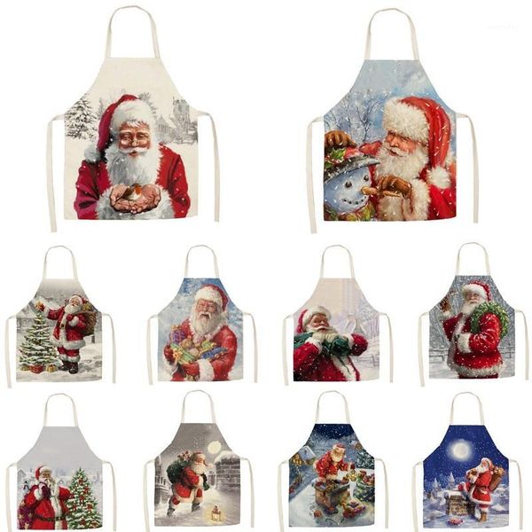 aprons 1pcs kitchen cooking apron santa claus printed home sleeveless cotton linen for men women baking accessories 55*68cm1
aprons 1pcs kitchen cooking apron santa claus printed home sleeveless cotton linen for men women baking accessories 55*68cm1