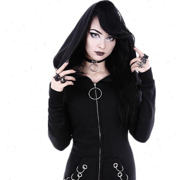 women punk hoodie sweatshirt 2021 autumn long sleeve iron ring zipper jackets casual plus size black female clothes
women punk hoodie sweatshirt 2021 autumn long sleeve iron ring zipper jackets casual plus size black female clothes