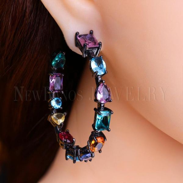 hoop & huggie ranos multicolor large earrings natural colorful stone circle for women fashion jewlery efx001542, Golden;silver
hoop & huggie ranos multicolor large earrings natural colorful stone circle for women fashion jewlery efx001542, Golden;silver