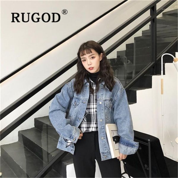 rugod 2019 new fashion hole jean jacket loose long sleeve lapel casual chaquetas mujer 20191, Black;brown
rugod 2019 new fashion hole jean jacket loose long sleeve lapel casual chaquetas mujer 20191, Black;brown