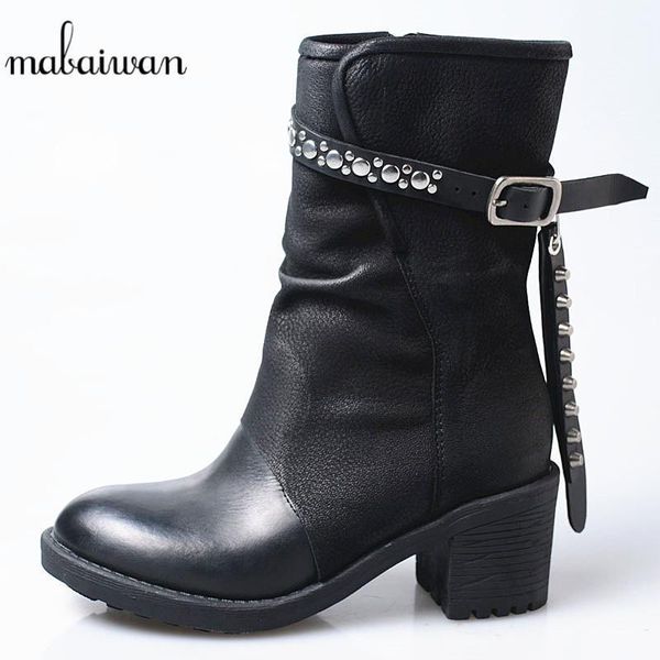 boots mabaiwan fashion black genuine leather thick high heels shoes women winter snow short ankle rivets handmade cowboy boots1
boots mabaiwan fashion black genuine leather thick high heels shoes women winter snow short ankle rivets handmade cowboy boots1