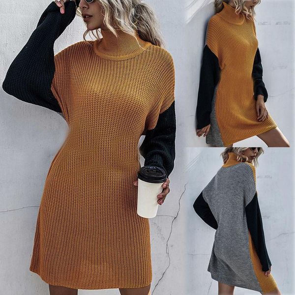 new autumn winter ladies round neck long sleeve fashion color block sweater slim pullover dress female fashion causal dresses, White;black
new autumn winter ladies round neck long sleeve fashion color block sweater slim pullover dress female fashion causal dresses, White;black