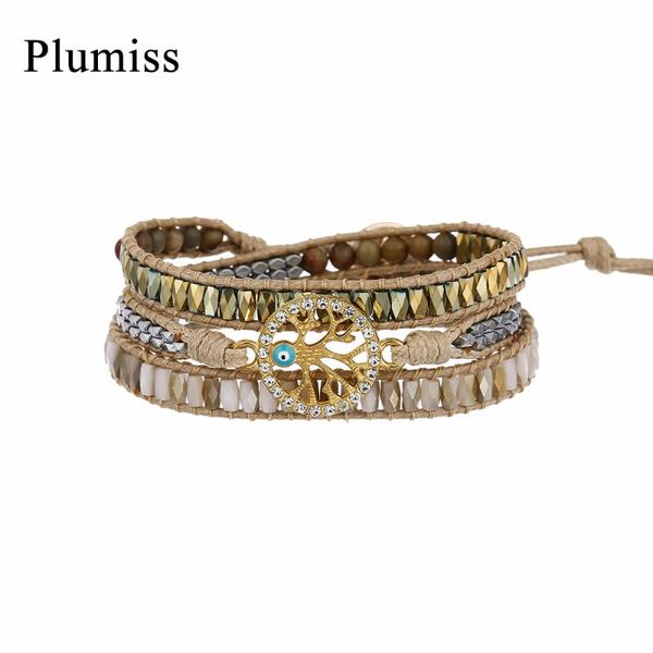 plumiss evil eye tree of life wrap bracelet 3layers hematite crystal beaded bracelets for women bracelet turkish fashion jewelry, Golden;silver
plumiss evil eye tree of life wrap bracelet 3layers hematite crystal beaded bracelets for women bracelet turkish fashion jewelry, Golden;silver