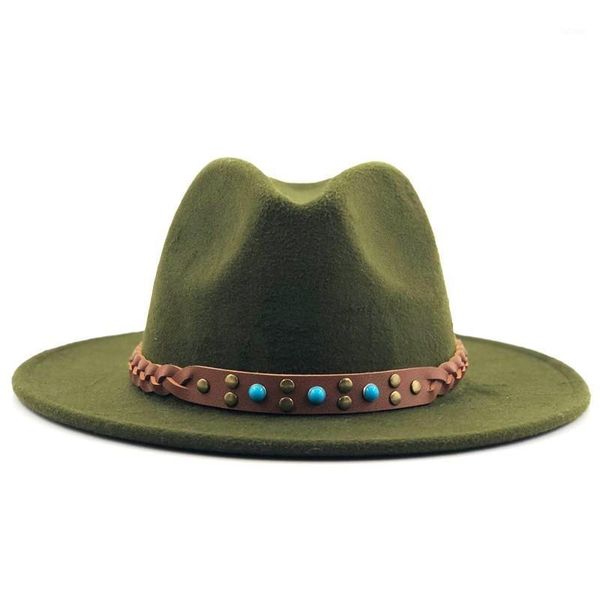 women men wool fedora hat with leather ribbon gentleman elegant lady winter autumn wide brim jazz panama sombrero cap1, Blue;gray
women men wool fedora hat with leather ribbon gentleman elegant lady winter autumn wide brim jazz panama sombrero cap1, Blue;gray