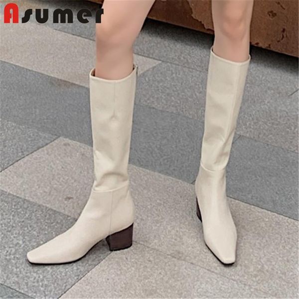 boots asumer 2021 big size 43 est knee high women solid colors square toe zip autumn winter long ladies shoes, Black
boots asumer 2021 big size 43 est knee high women solid colors square toe zip autumn winter long ladies shoes, Black