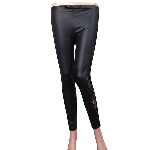 stylish side lace faux leather women leggings slim leggings elastic waist patchwork pants leggins leather boots1, Black;white
stylish side lace faux leather women leggings slim leggings elastic waist patchwork pants leggins leather boots1, Black;white