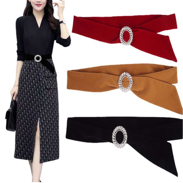 new round button flannel belt women's water diamond dress coat accessories no hole thin waist seal versatile sweater for children, Black;brown
new round button flannel belt women's water diamond dress coat accessories no hole thin waist seal versatile sweater for children, Black;brown
