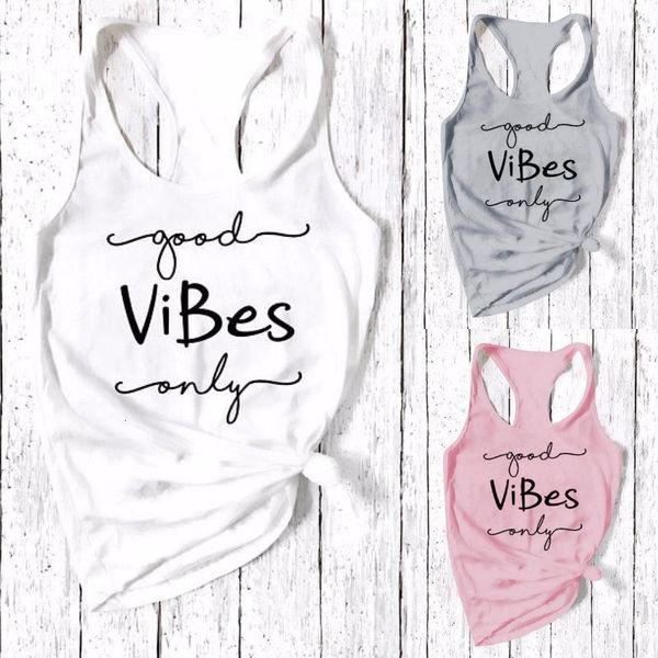 2021 women fashion good vibes only tank letters print tank casual print sleeveless tee shirt women gym sport t, White
2021 women fashion good vibes only tank letters print tank casual print sleeveless tee shirt women gym sport t, White