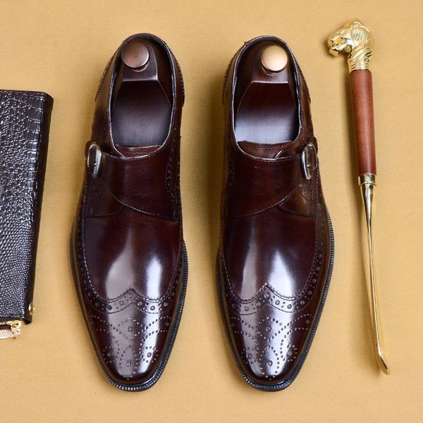 handmade office business wedding suit dress shoes luxury slip on buckle formal shoes genuine oxfords leather men a178, Black
handmade office business wedding suit dress shoes luxury slip on buckle formal shoes genuine oxfords leather men a178, Black