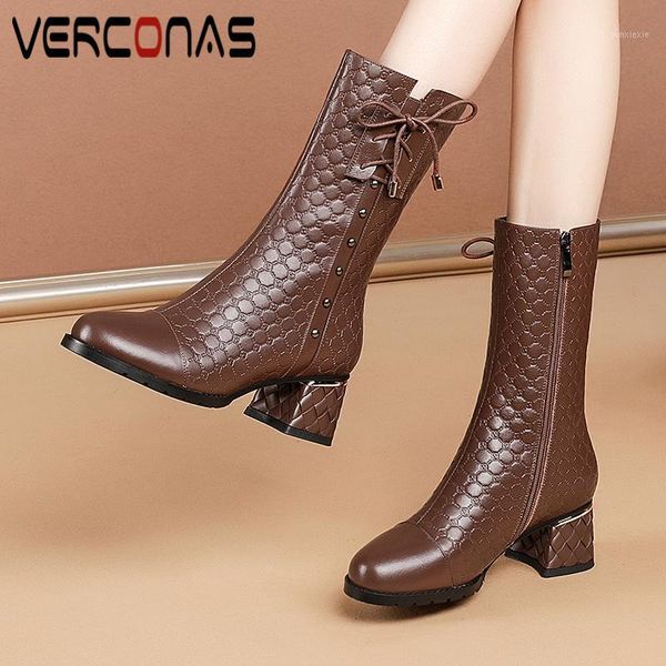 verconas 2020 mid-calf boots genuine leather high heels shoes woman autumn winter new butterfly-knot basic boots1, Black
verconas 2020 mid-calf boots genuine leather high heels shoes woman autumn winter new butterfly-knot basic boots1, Black