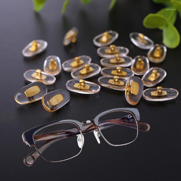 new 10 pairs/lot golden pvc glasses anti slip aluminum conductor silver nose pads for men women
new 10 pairs/lot golden pvc glasses anti slip aluminum conductor silver nose pads for men women