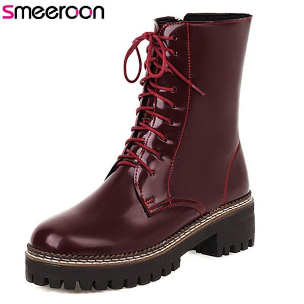 smeeroon 2020 casual shoes women ankle boots autumn winter lace up fashion comfortable square heel platform boots woman, Black
smeeroon 2020 casual shoes women ankle boots autumn winter lace up fashion comfortable square heel platform boots woman, Black