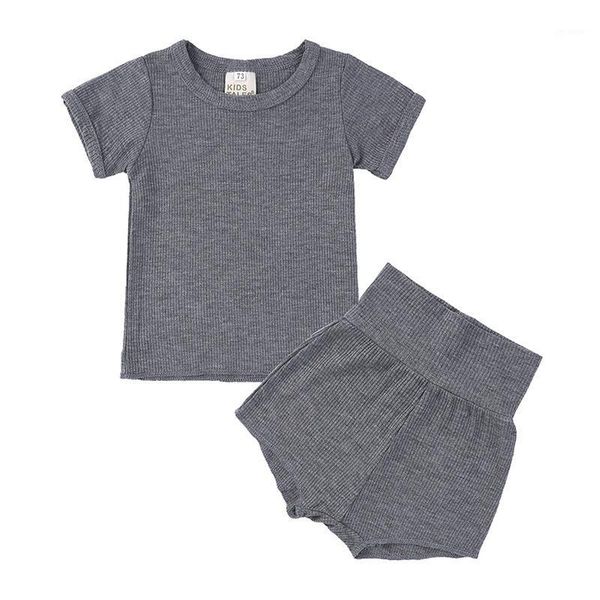 2020 toddler baby boys girls summer clothing newborn kids baby girls ribbed knitted short sleeve t-shirts+shorts tracksuits sets1, White
2020 toddler baby boys girls summer clothing newborn kids baby girls ribbed knitted short sleeve t-shirts+shorts tracksuits sets1, White