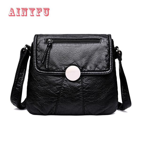 new small women messenger bag fashion wild soft washed pu leather chain crossbody bag female handbag purses black b459
new small women messenger bag fashion wild soft washed pu leather chain crossbody bag female handbag purses black b459