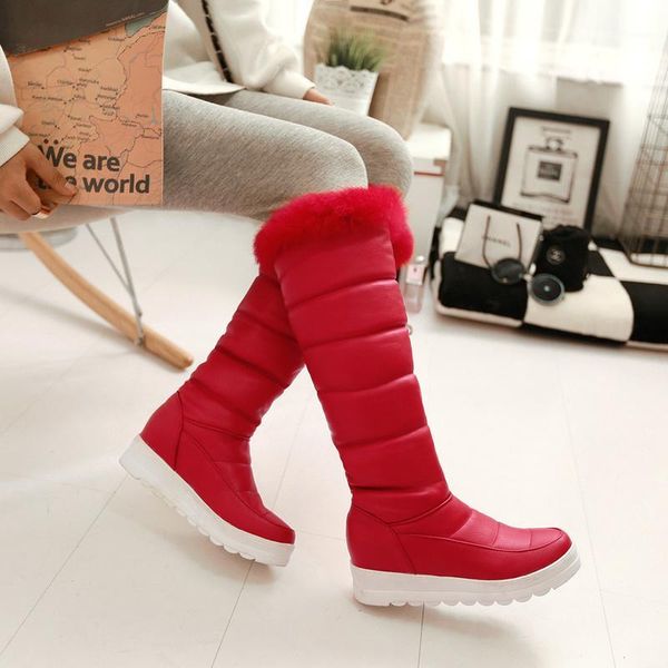 2020 classic women winter boots knee-high snow boots female warm fur hair botas mujer size 34-431, Black
2020 classic women winter boots knee-high snow boots female warm fur hair botas mujer size 34-431, Black