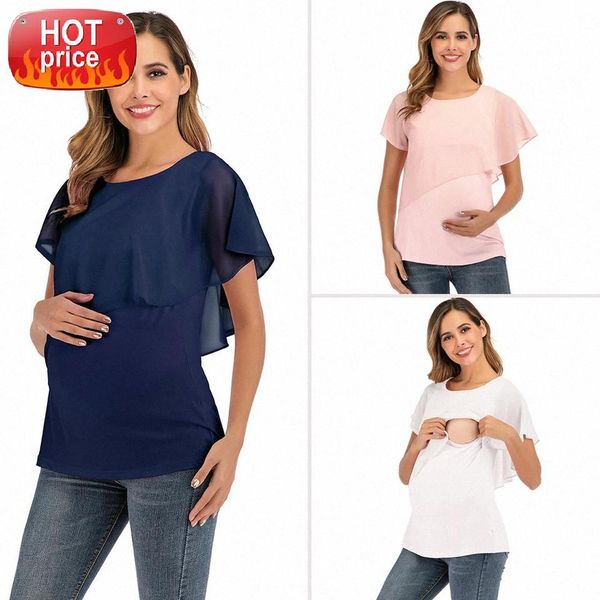 women popular 2020 new summer cotton stitching nursing wear short-sleeved women's t-shirt harajuku clothing women #et4v, White
women popular 2020 new summer cotton stitching nursing wear short-sleeved women's t-shirt harajuku clothing women #et4v, White