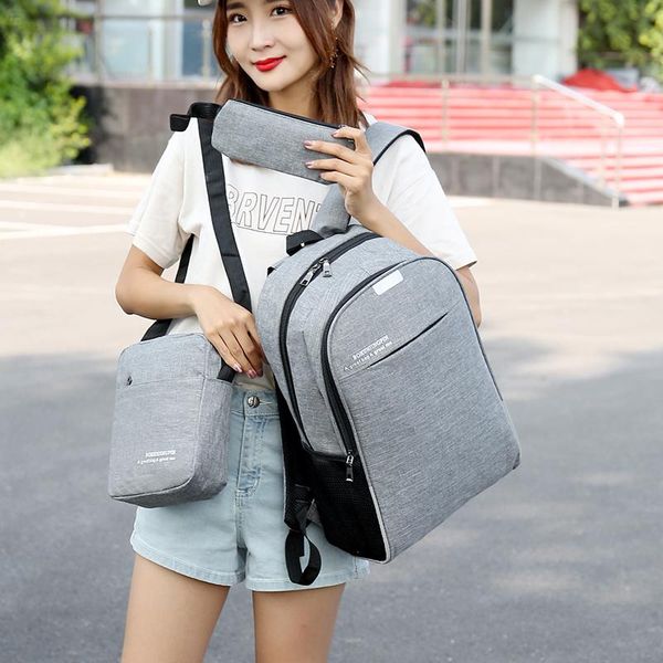 litthing 3pcs/set lapbackpack women business men's backpacks travel shoulder bag casual student school bag for teenager 2020
litthing 3pcs/set lapbackpack women business men's backpacks travel shoulder bag casual student school bag for teenager 2020