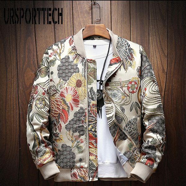 ursporttech new autumn winter casual jacket men coat japanese embroidery slim fit bomber jacket male windbreaker men coats m-5xl x1025, Black;brown 
ursporttech new autumn winter casual jacket men coat japanese embroidery slim fit bomber jacket male windbreaker men coats m-5xl x1025, Black;brown