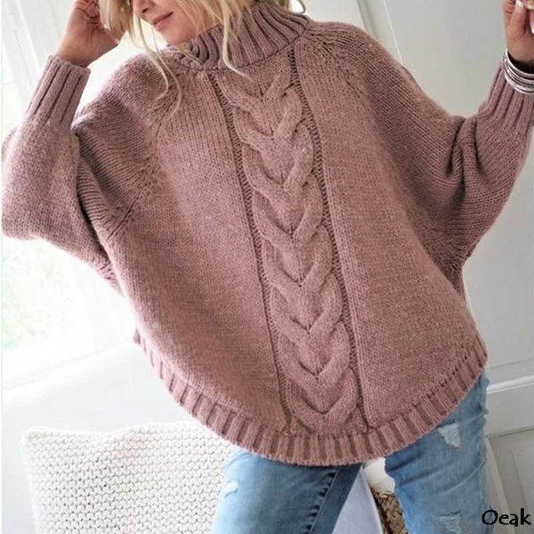 dihope turtleneck loose knit pullover sweater head bat sleeve women's street large size 2019 autumn winter, White;black
dihope turtleneck loose knit pullover sweater head bat sleeve women's street large size 2019 autumn winter, White;black