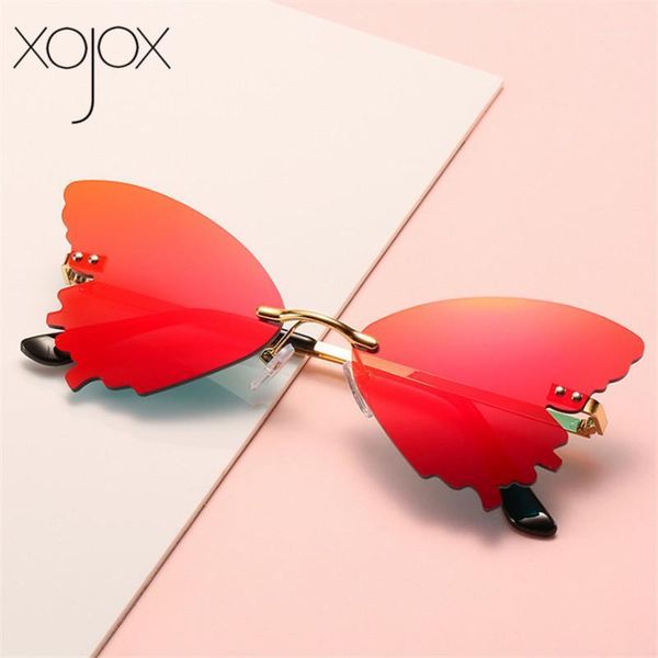 xojox 2020 rimless sunglasses men women luruxy butterfly shape sun glasses ladies shades uv400 vintage metal eyeglasses1, White;black
xojox 2020 rimless sunglasses men women luruxy butterfly shape sun glasses ladies shades uv400 vintage metal eyeglasses1, White;black