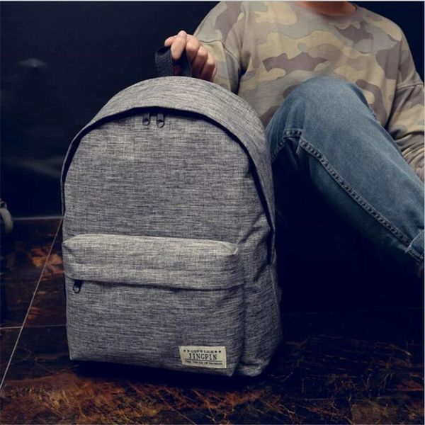 men male canvas backpack gray casual rucksacks 15inch lapbackpacks college student school bag backpack women mochila 
men male canvas backpack gray casual rucksacks 15inch lapbackpacks college student school bag backpack women mochila