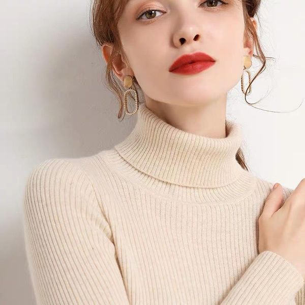 women's sweaters 2021 autumn / winter high neck sweater for women's slim fit with short thickened long sleeve tight knit bottomed, White;black
women's sweaters 2021 autumn / winter high neck sweater for women's slim fit with short thickened long sleeve tight knit bottomed, White;black