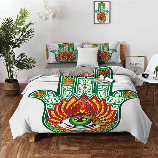middle culture hamsa hand of fatima figure with defense of evil eye themebedding 3-piece set
middle culture hamsa hand of fatima figure with defense of evil eye themebedding 3-piece set