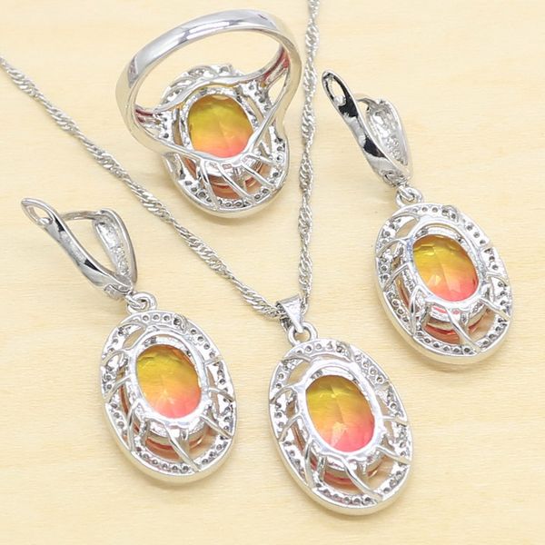 gradient red semi-precious silver color jewelry sets for women earrings bracelet rings necklace pendant gift box
gradient red semi-precious silver color jewelry sets for women earrings bracelet rings necklace pendant gift box