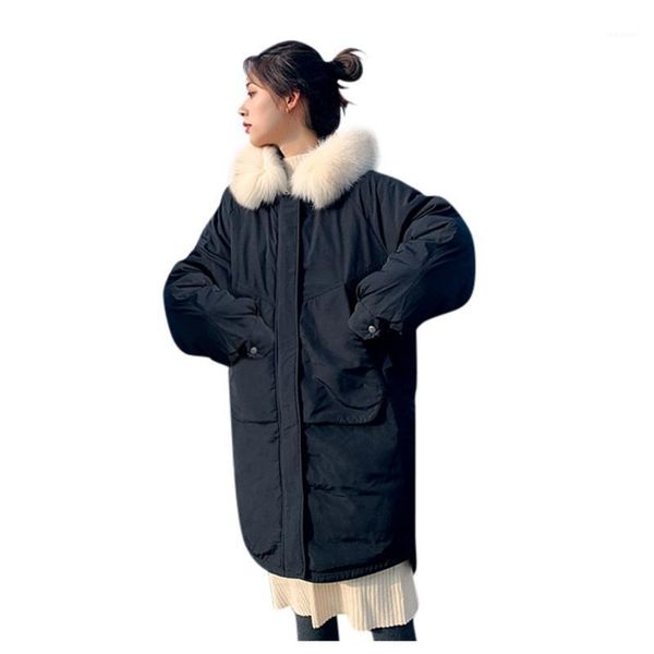 lady's autumn and winter parka long sleeve warm solid color large size pockets coat autumn winter jacket women coat new female1, Black
lady's autumn and winter parka long sleeve warm solid color large size pockets coat autumn winter jacket women coat new female1, Black