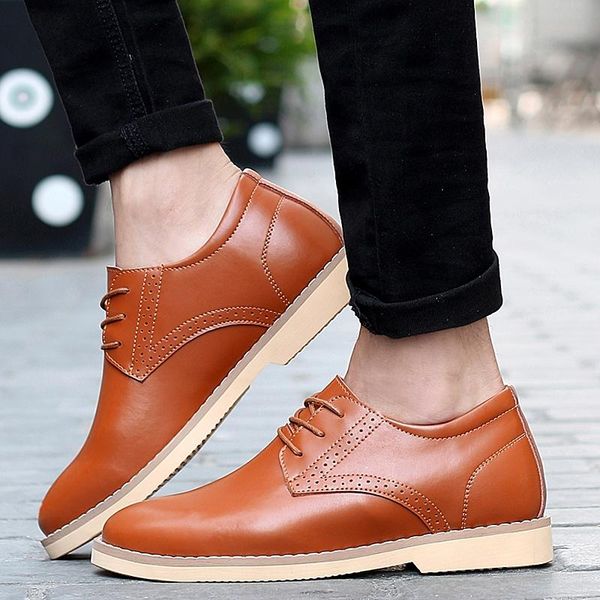 men high heels genuine leather shoes men office formal dress shoes for suit wedding classic shoe mens oxford business, Black
men high heels genuine leather shoes men office formal dress shoes for suit wedding classic shoe mens oxford business, Black