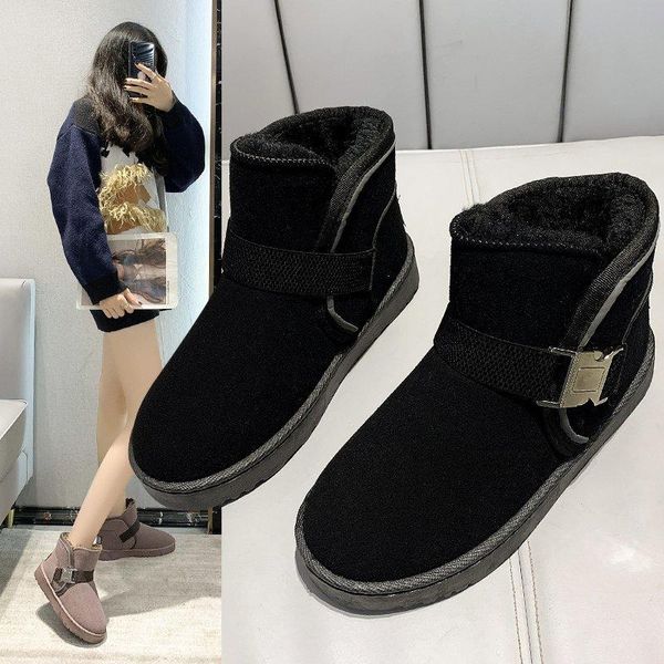 women's mid calf boots shoes luxury designer booties ladies boots-women australia low heels booties round toe fashion, Black
women's mid calf boots shoes luxury designer booties ladies boots-women australia low heels booties round toe fashion, Black