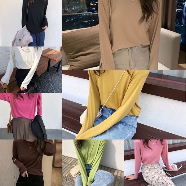 zhu feiyan base solid color modal base women's 2020 autumn korean style t- shirt shirt shirtnew round neck stretch inner t-shirt 10mtw, White
zhu feiyan base solid color modal base women's 2020 autumn korean style t- shirt shirt shirtnew round neck stretch inner t-shirt 10mtw, White