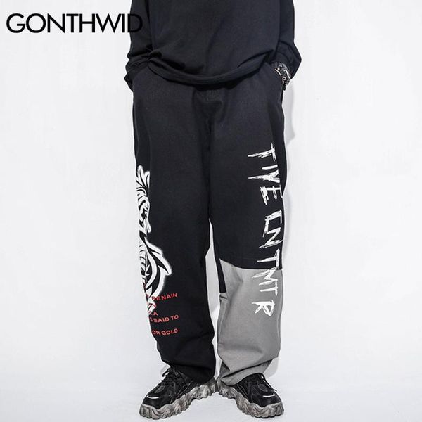 gonthwid multi-pockets color block patchwork denim jeans streetwear men hip hop casual chinese dragon print jean pants trousers, Blue
gonthwid multi-pockets color block patchwork denim jeans streetwear men hip hop casual chinese dragon print jean pants trousers, Blue