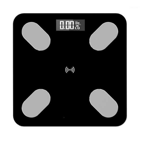 bluetooth scales body weight bathroom scale smart backlit display scale body weight water muscle mass bmi black1
