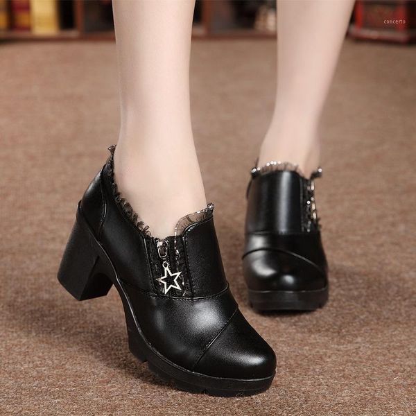 women pumps chunky high heels pu leather brogues shoes woman office ladies lace up shoe female mujer sapato feminino nh3461, Black
women pumps chunky high heels pu leather brogues shoes woman office ladies lace up shoe female mujer sapato feminino nh3461, Black