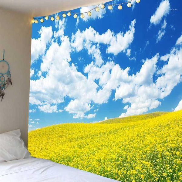 100% polyester blue sky yellow flowers wall tapestry wall hanging bedspread beach towel backdrop home room art dropship1
100% polyester blue sky yellow flowers wall tapestry wall hanging bedspread beach towel backdrop home room art dropship1