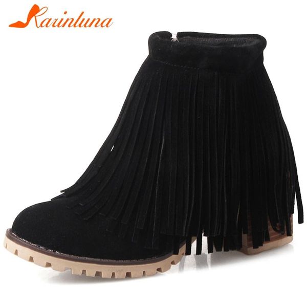 karin new fashion big size 43 women shoes fringe round toe square thick heels ankle flock female autumn boots, Black
karin new fashion big size 43 women shoes fringe round toe square thick heels ankle flock female autumn boots, Black