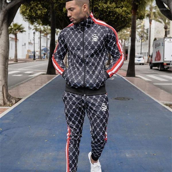 men new style tracksuit vertical collar trendy cardigan jackets+casual personality small leg trousers patchwork suit1, Gray
men new style tracksuit vertical collar trendy cardigan jackets+casual personality small leg trousers patchwork suit1, Gray