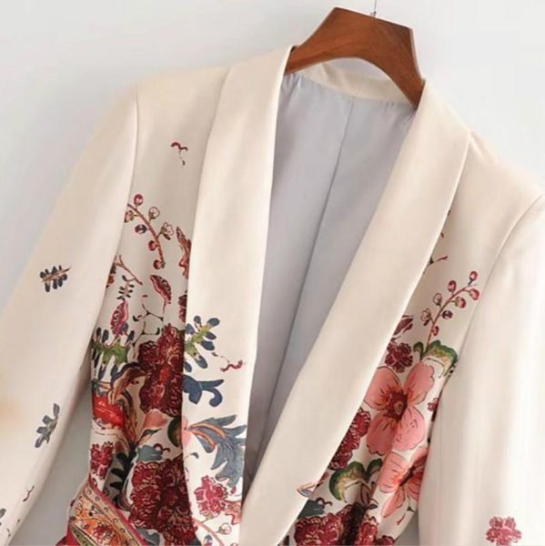 vintage print female suit jacket with belt wide leg pant suit set harajuku women coat spring elegant outwear lady blazer1, White;black
vintage print female suit jacket with belt wide leg pant suit set harajuku women coat spring elegant outwear lady blazer1, White;black