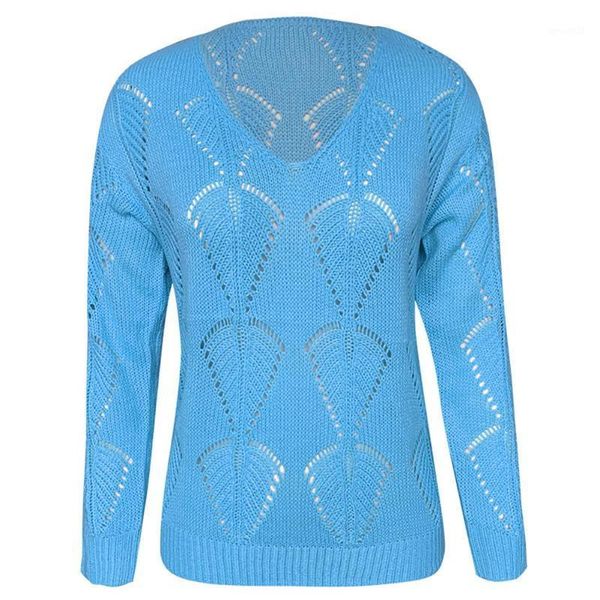 women autumn solid color long sleeve hollow out knitted sweater jumpers pullover 1, White;black
women autumn solid color long sleeve hollow out knitted sweater jumpers pullover 1, White;black