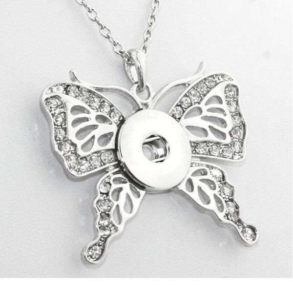 3 colors 2016 butterfly pendant with crystal snap button jewelry (fit 18mm snaps) beads women's neck men's jewelr bbyooc, Silver
3 colors 2016 butterfly pendant with crystal snap button jewelry (fit 18mm snaps) beads women's neck men's jewelr bbyooc, Silver