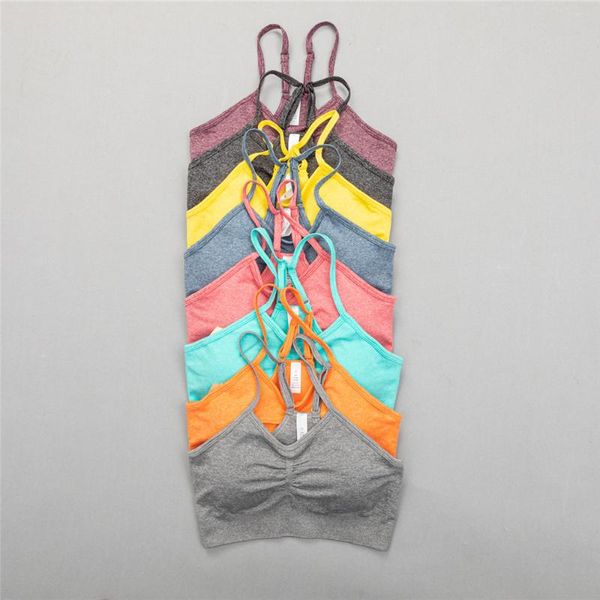 gym clothing 8 solid colors seamless sport bra without underwire sports bralette for women yoga fintess push up, White;black
gym clothing 8 solid colors seamless sport bra without underwire sports bralette for women yoga fintess push up, White;black