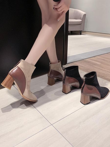 women boots high heels booties ladies women's low shoes luxury designer clogs platform back zip boots-women zipper stiletto, Black
women boots high heels booties ladies women's low shoes luxury designer clogs platform back zip boots-women zipper stiletto, Black