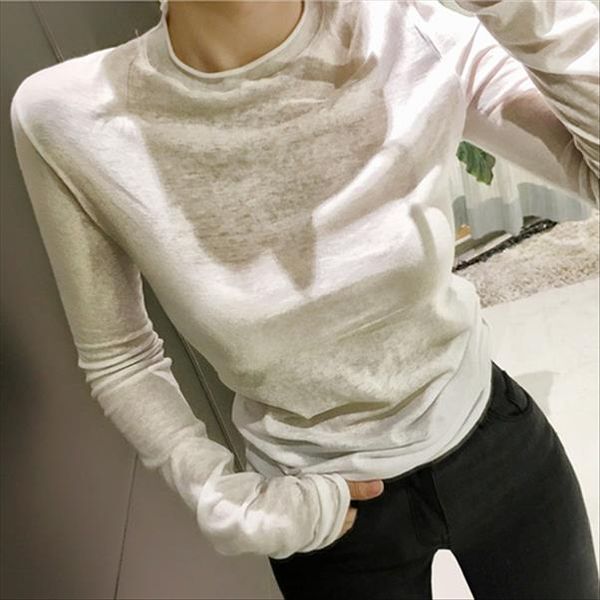 new black white cotton women t shirt show thin basic long sleeve micro through womens t shirt girl slim female
new black white cotton women t shirt show thin basic long sleeve micro through womens t shirt girl slim female